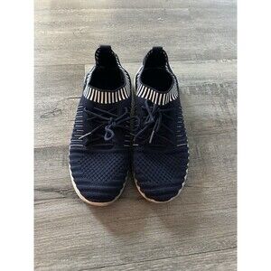 Danskin Energy Women Sneaker Shoes Sz 7.5 Energy Navy blue Lace Up Slip On
